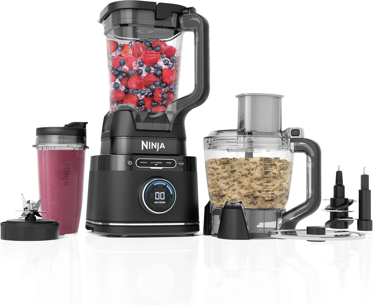 2026 Ninja Detect Power Pro 3-in-1 Blender and Food Processor, 1200 W (Black)