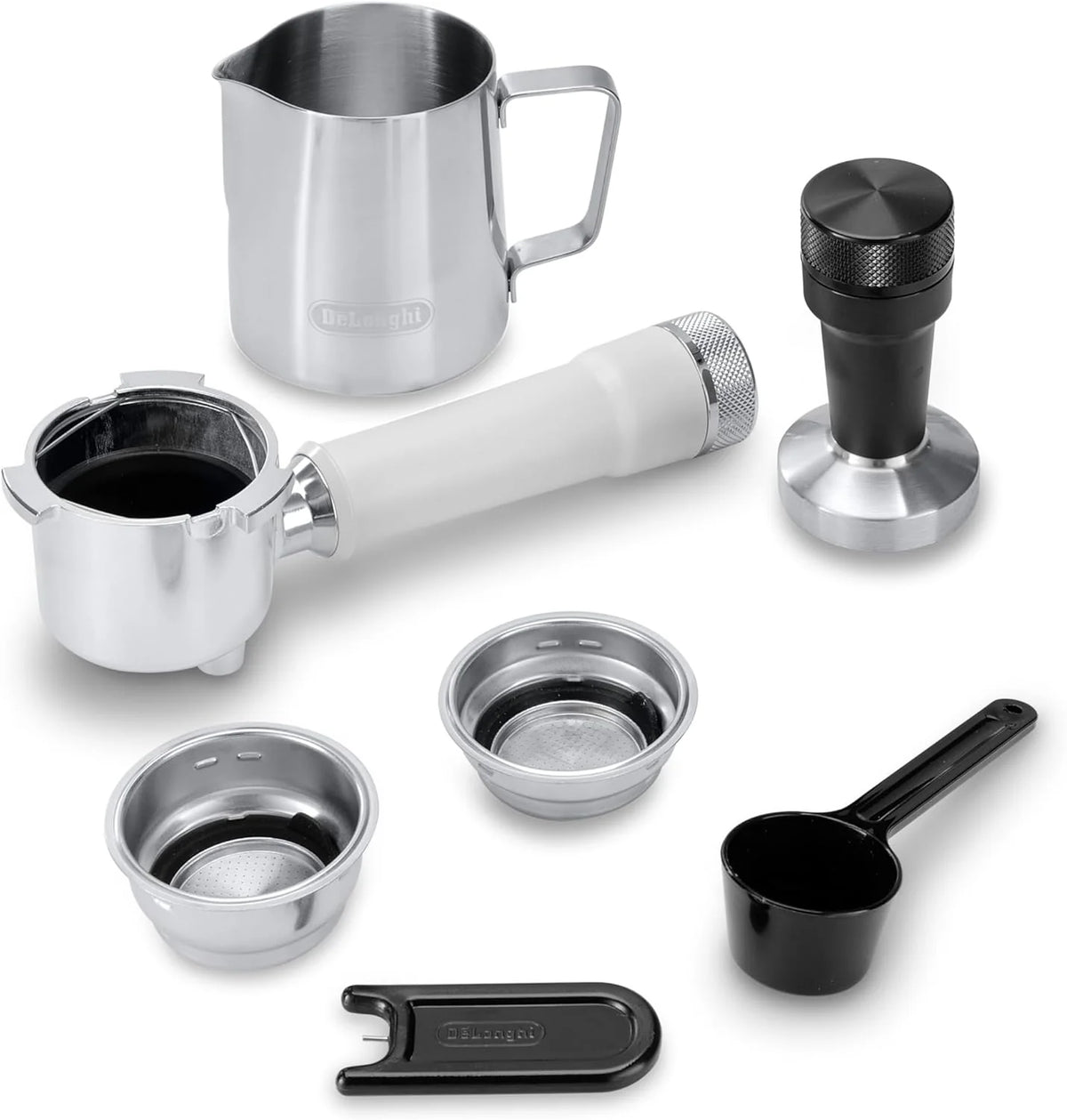 2026 De'Longhi Dedica – Stainless steel pump coffee maker for ground or individual coffee, espresso and cappuccino, 1.3 litre