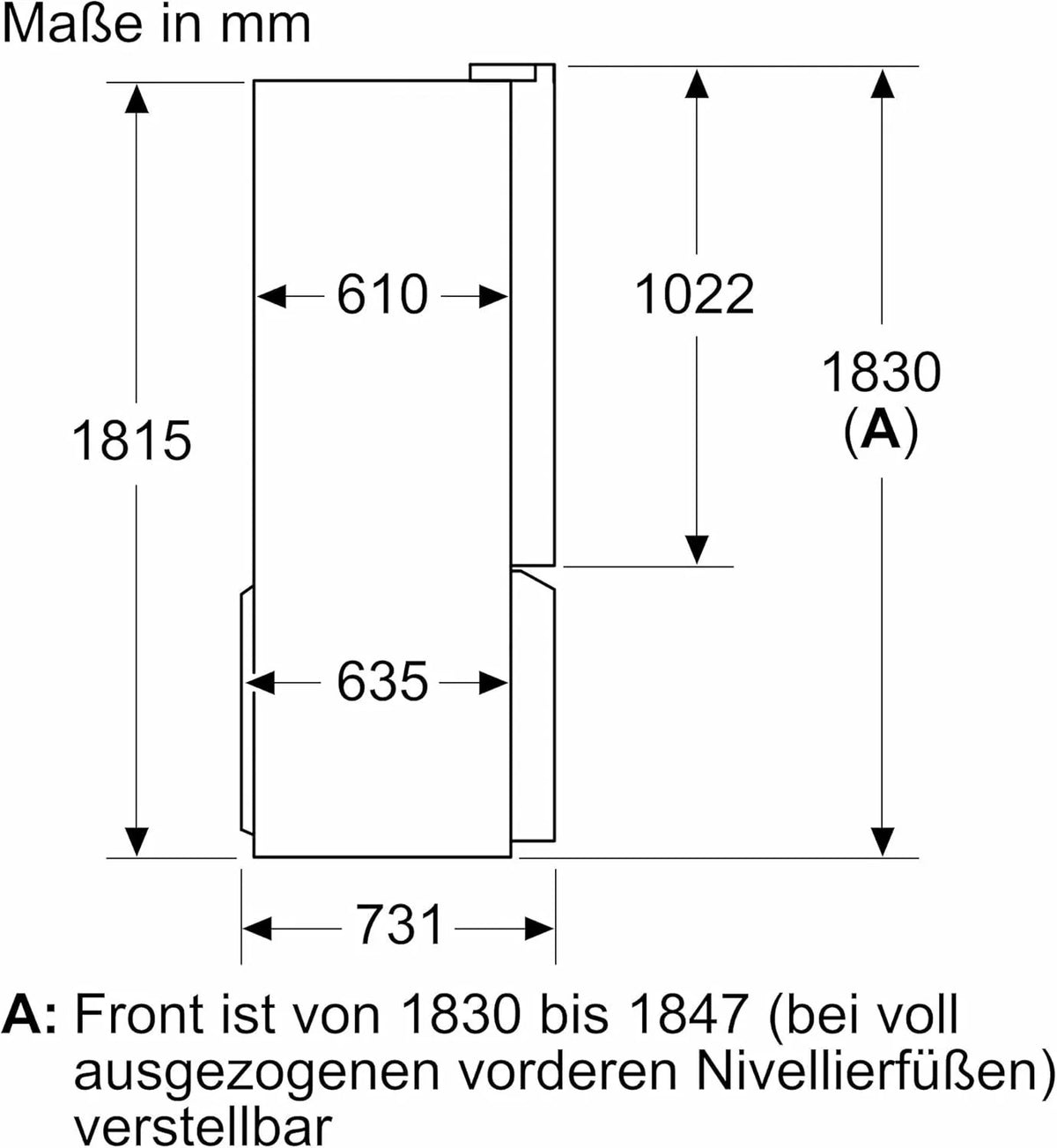 2026 SIEMENS KF96NVPEA iQ300 multi-door refrigerator, 183 x 91 cm, 405 L cooling & 200 L freezing, hyperFresh longer freshnes