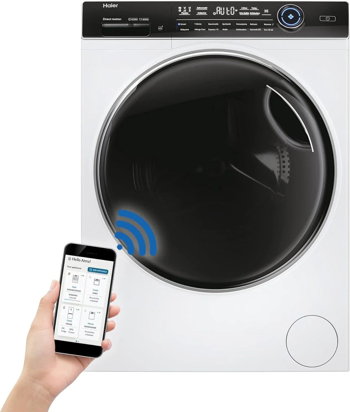 2026 Haier I-PRO SERIE 7 HW70-B14979 I front loader washing machine 7kg I Washing Machine with A-efficiency, 1,400 rpm. & qui