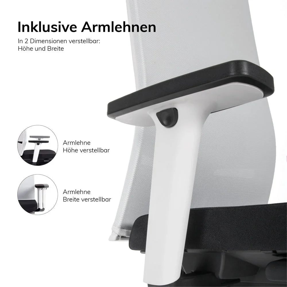 2026 Ergonomic office chair Agilis Matrix MT12 with mesh backrest and slow tilt, special edition, pure black (edition 2025).