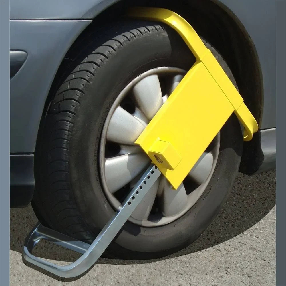 2026 Mottez Anti-Theft Wheel Clamp (Yellow/Gray)