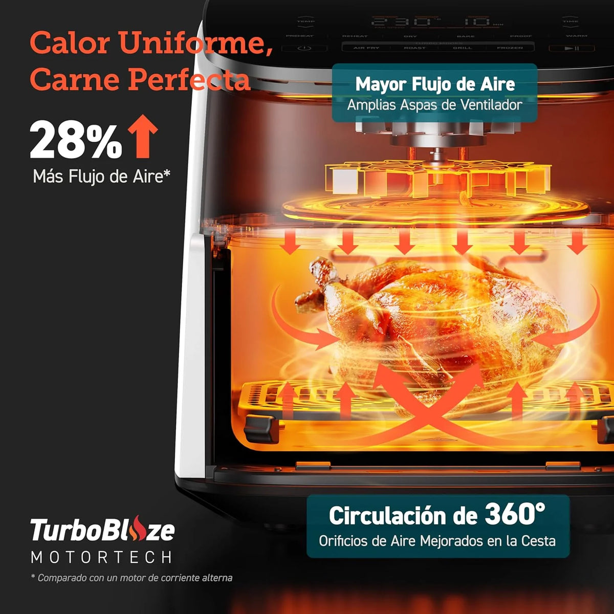 2026 Cosori Turbo Blaze 6L Air Fryer, 30°C–230°C, 27 dB