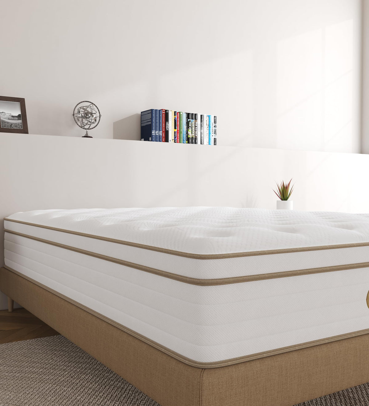 2026 30 cm (12 inches) KOANTTI 2025 mattress in shape memory foam. Medium firmness.
