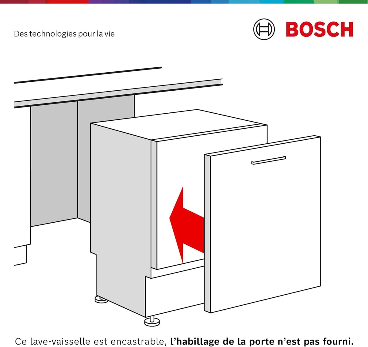 2026 Bosch SMV4EVX02F, Series 4, Dishwasher 60 cm, Built-in