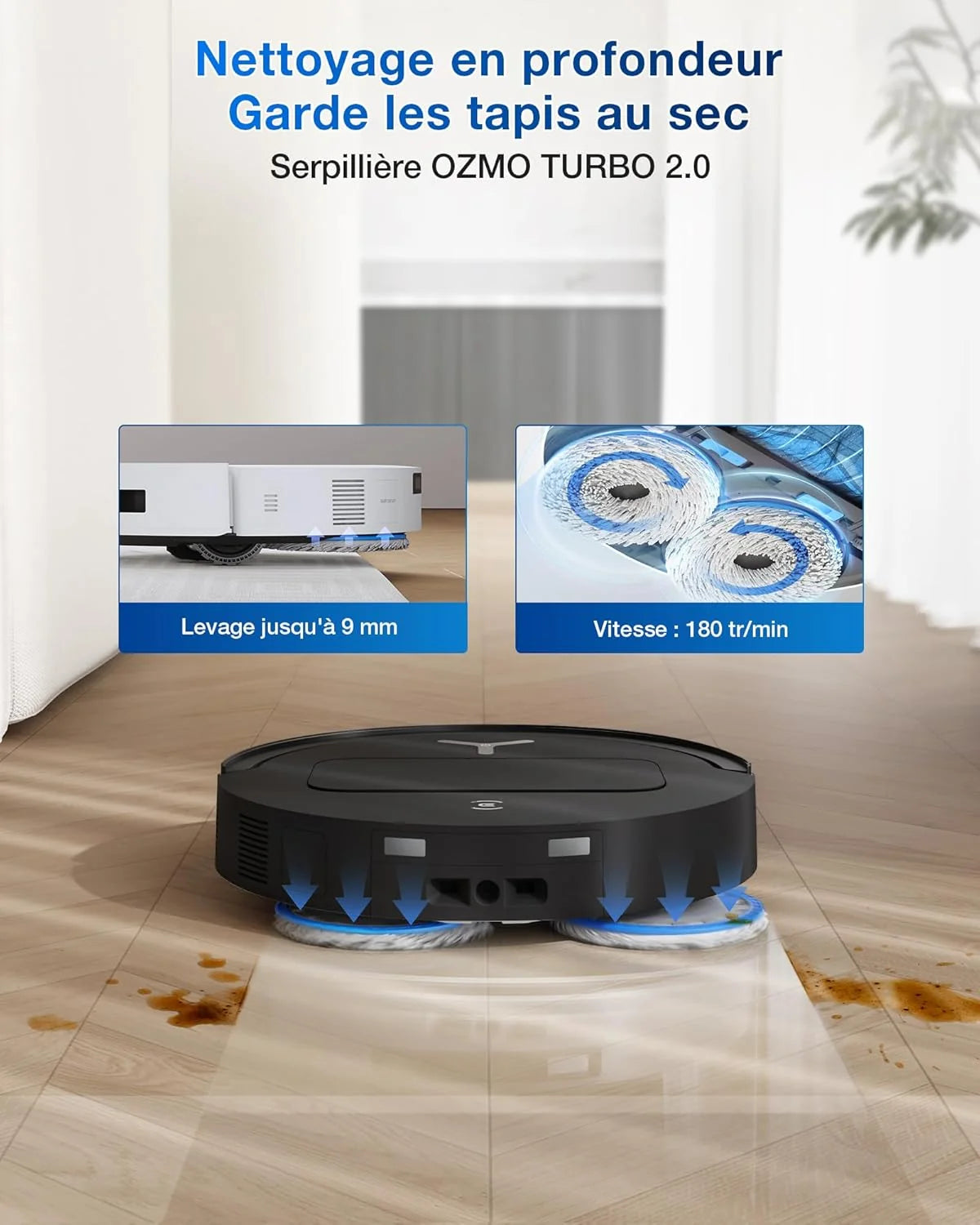 2026 ECOVACS T50 Omni Aspirator Robot with Station, Power 15000Pa improved by T30 Pro Omni, Side brush and extended serpillar