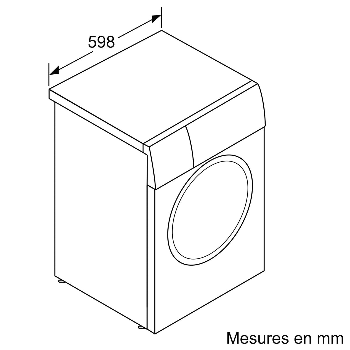 2026 Bosch WGB244A2FR, Series 8, Washing Machine Free, 9 kg, 1400 rpm, White