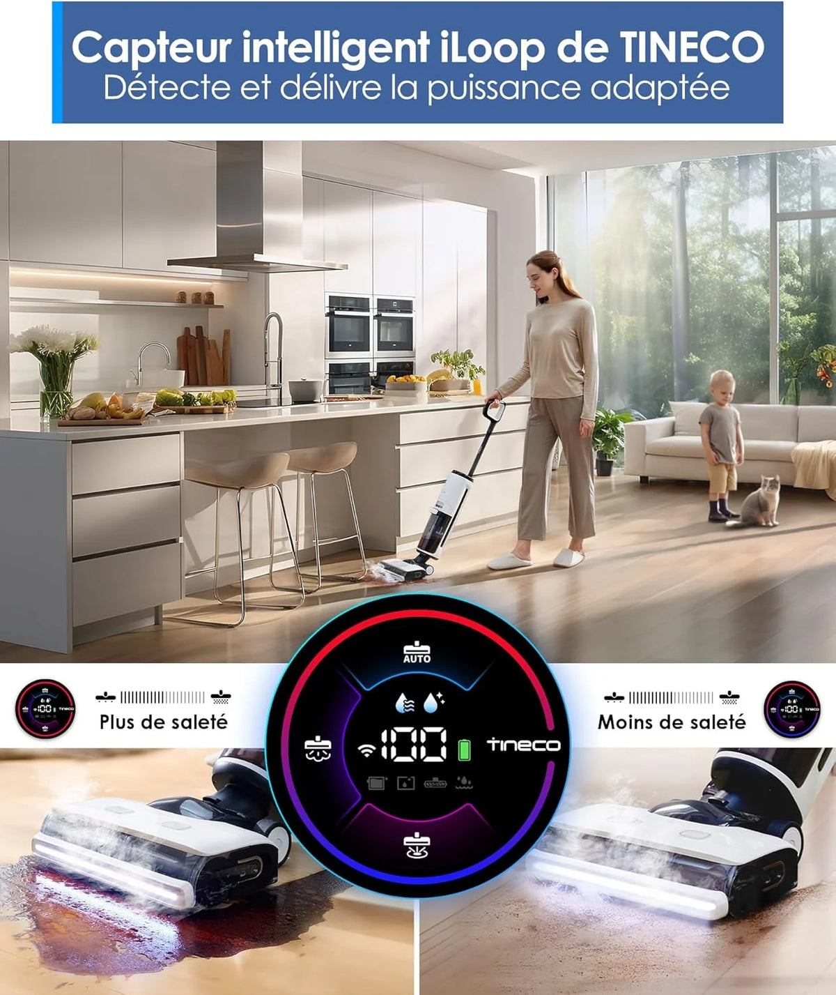 2026 Tineco Floor One S7 Steam Cordless Floor Washer and Steam Mop for Hard Floors