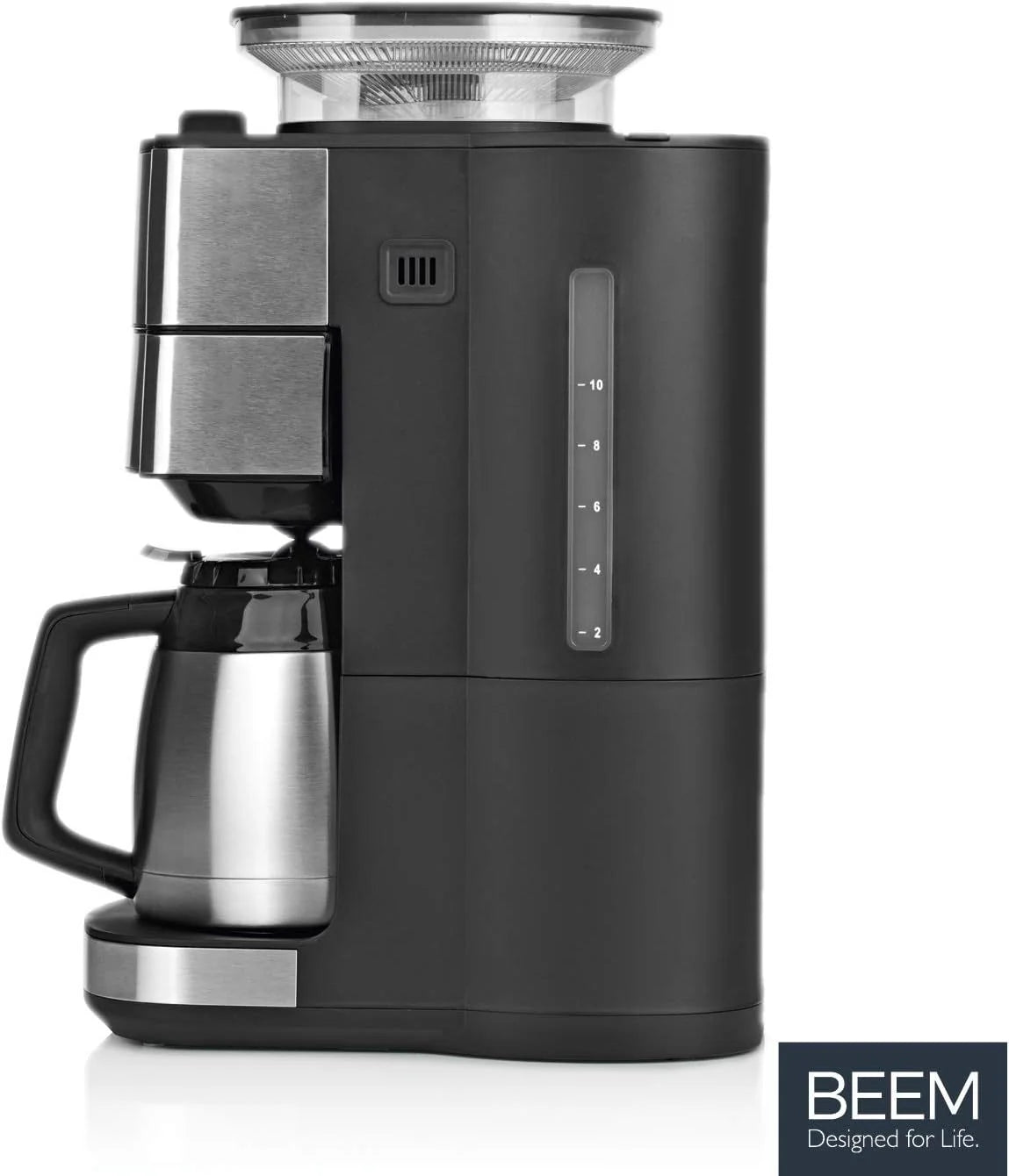 2026 BEEM FRESH-AROMA-PERFECT II filter coffee machine with grinder - Thermo | Stainless steel | Thermopot | 24h timer | 1000