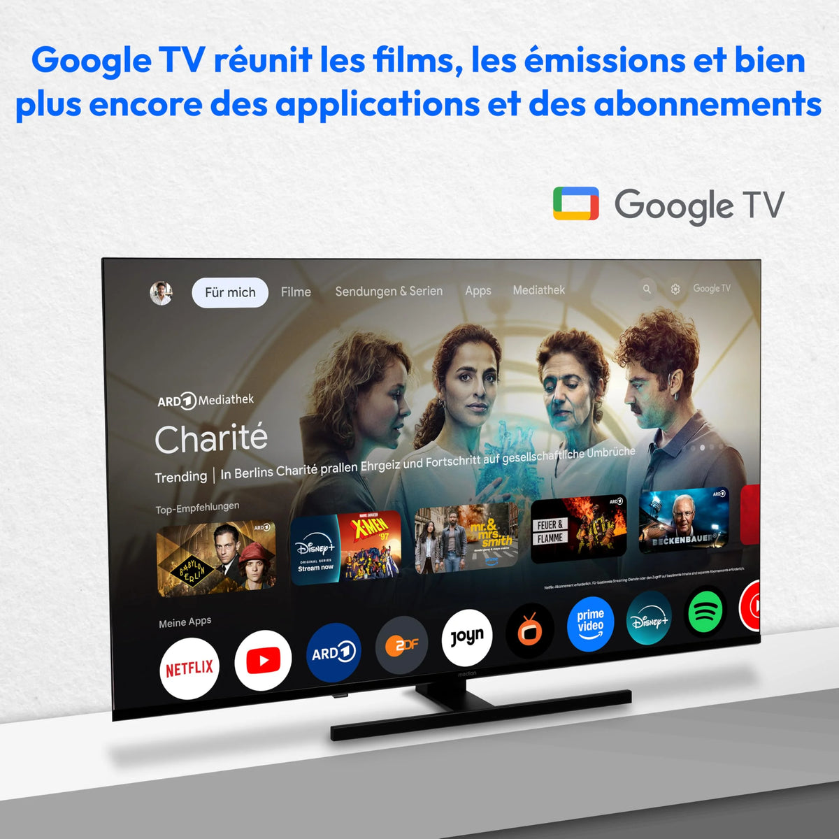 2026 MEDION TV 43 Inch (108 cm) QLED Television (Smart TV, 4K, Dolby Vision HDR, Prime Video, Disney+, Dolby Atmos, DTS X, Co