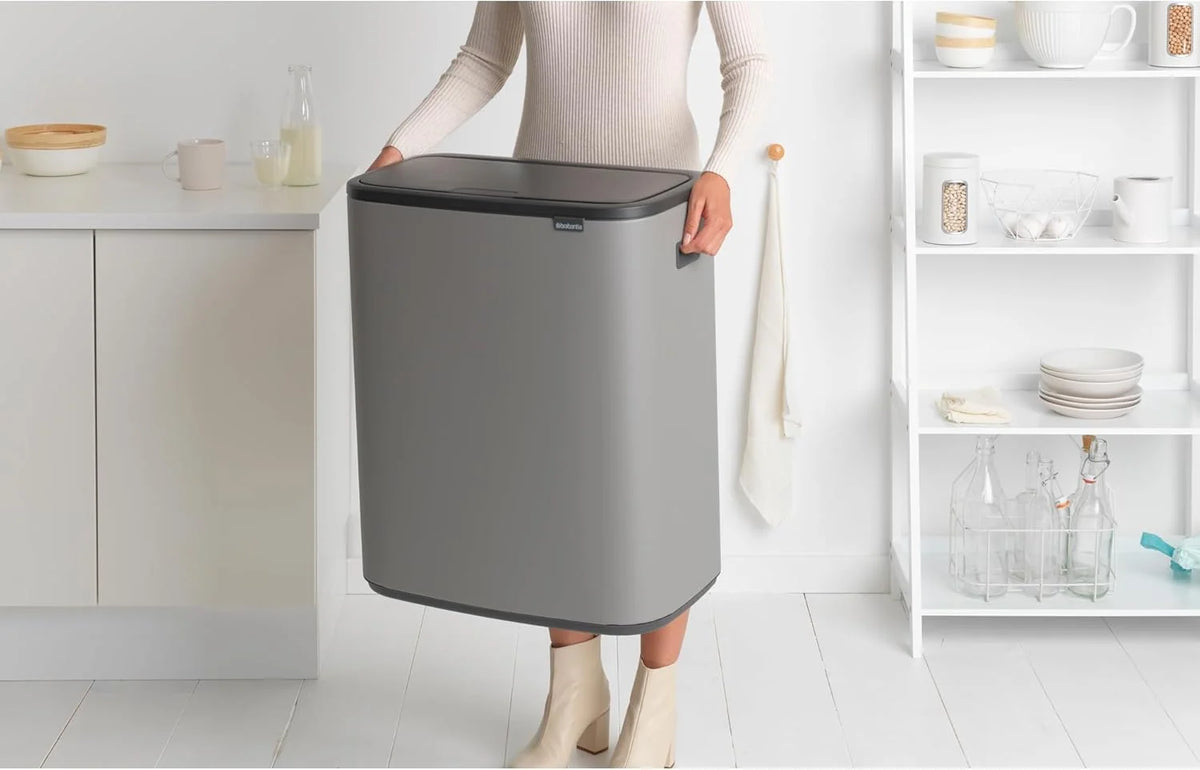 2026 Brabantia bin, matt steel, finger tracker, 2 x 30 L