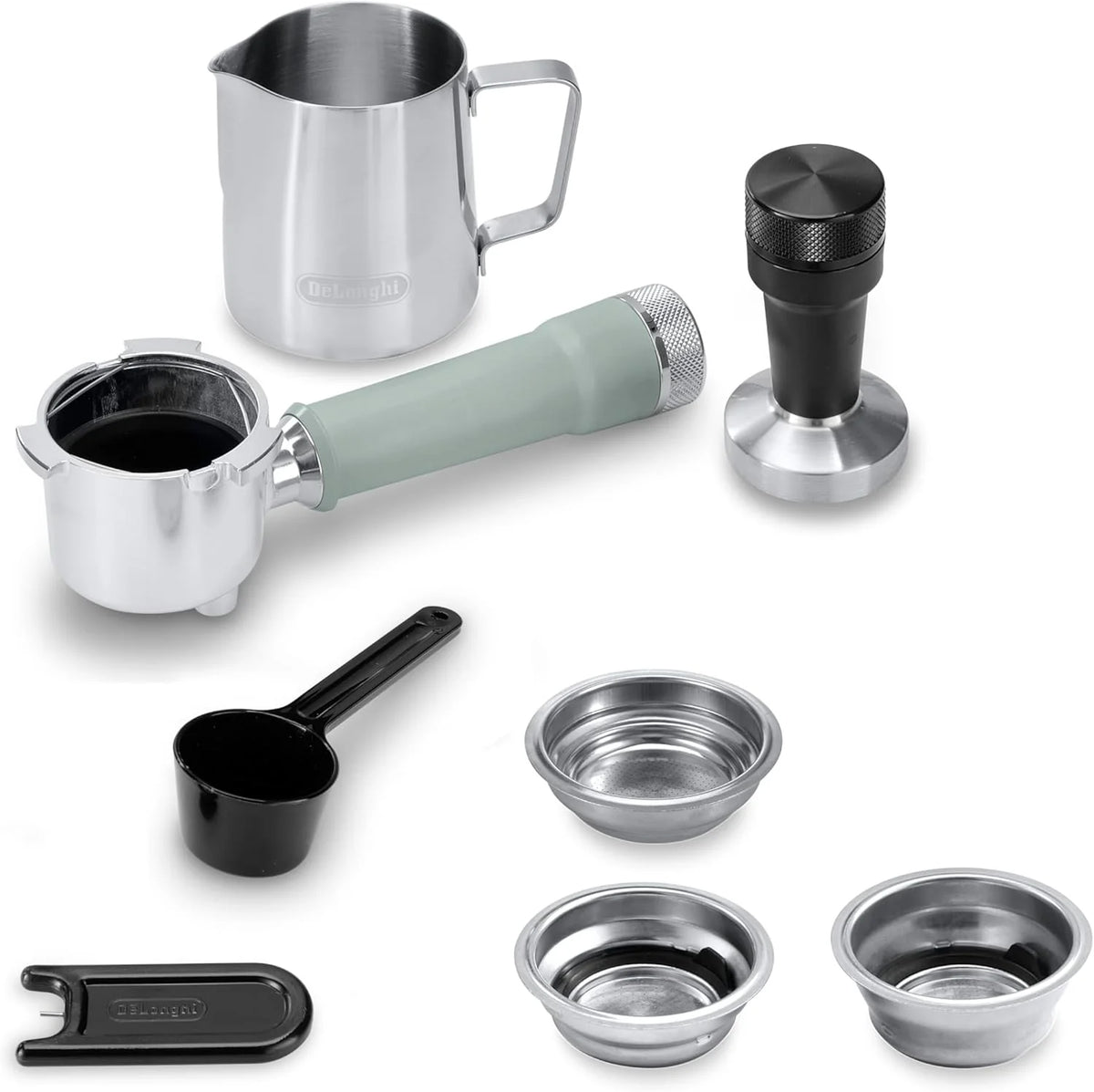 2026 De'Longhi Dedica – Stainless steel pump coffee maker for ground or individual coffee, espresso and cappuccino, 1.3 litre
