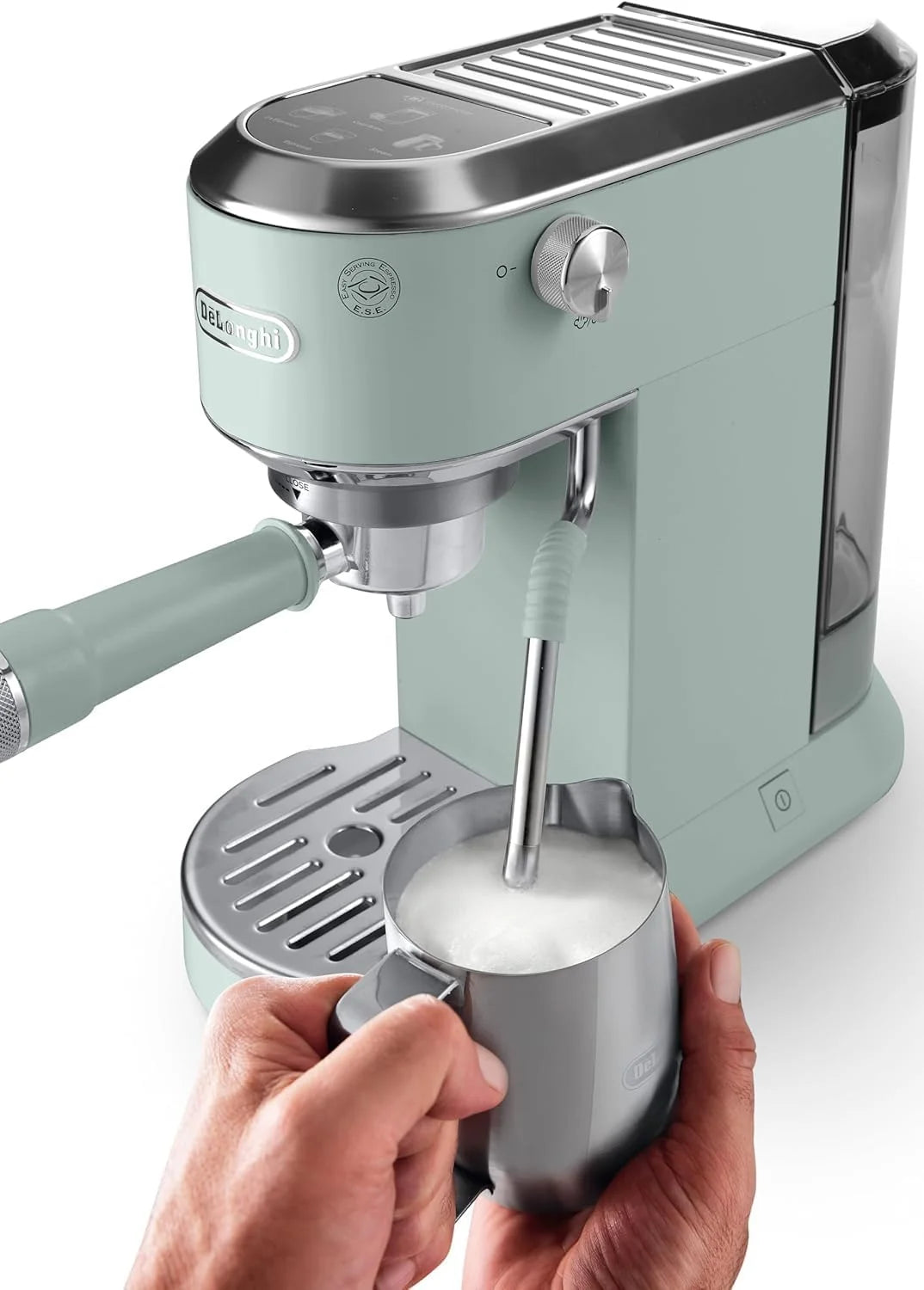 2026 De'Longhi Dedica – Stainless steel pump coffee maker for ground or individual coffee, espresso and cappuccino, 1.3 litre